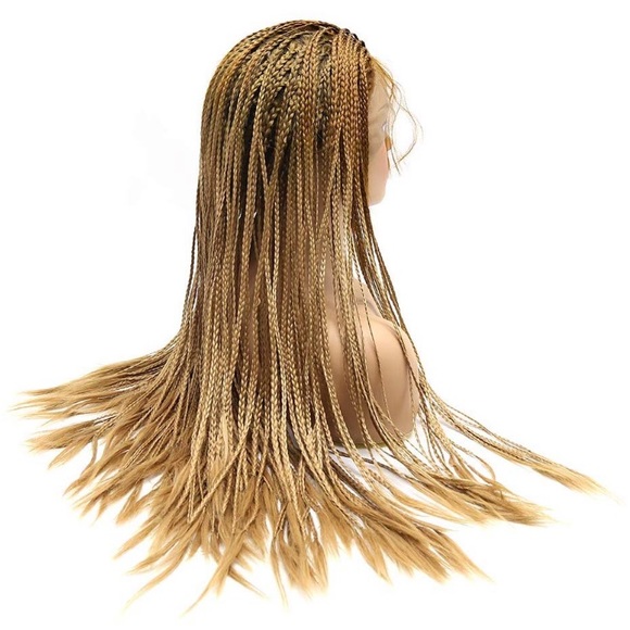 CASEY 24” BROWN&BLONDE OMBRÉ Braided LaceFront WIG main image 5